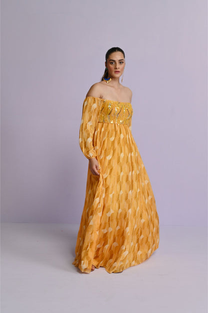 Remi Georgette Gown