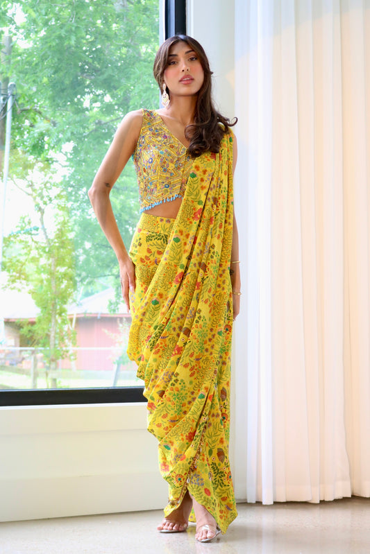 Printed Drape Set