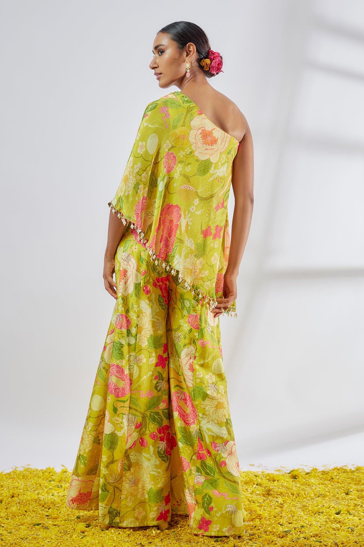 Rishika One Shoulder Pant Set