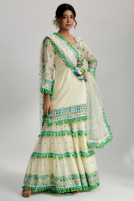 Maahika Layered Sharara Set