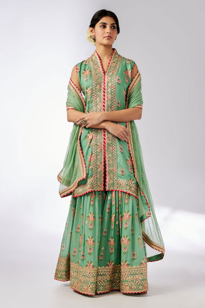Dhriti Sleeveless Sharara Set