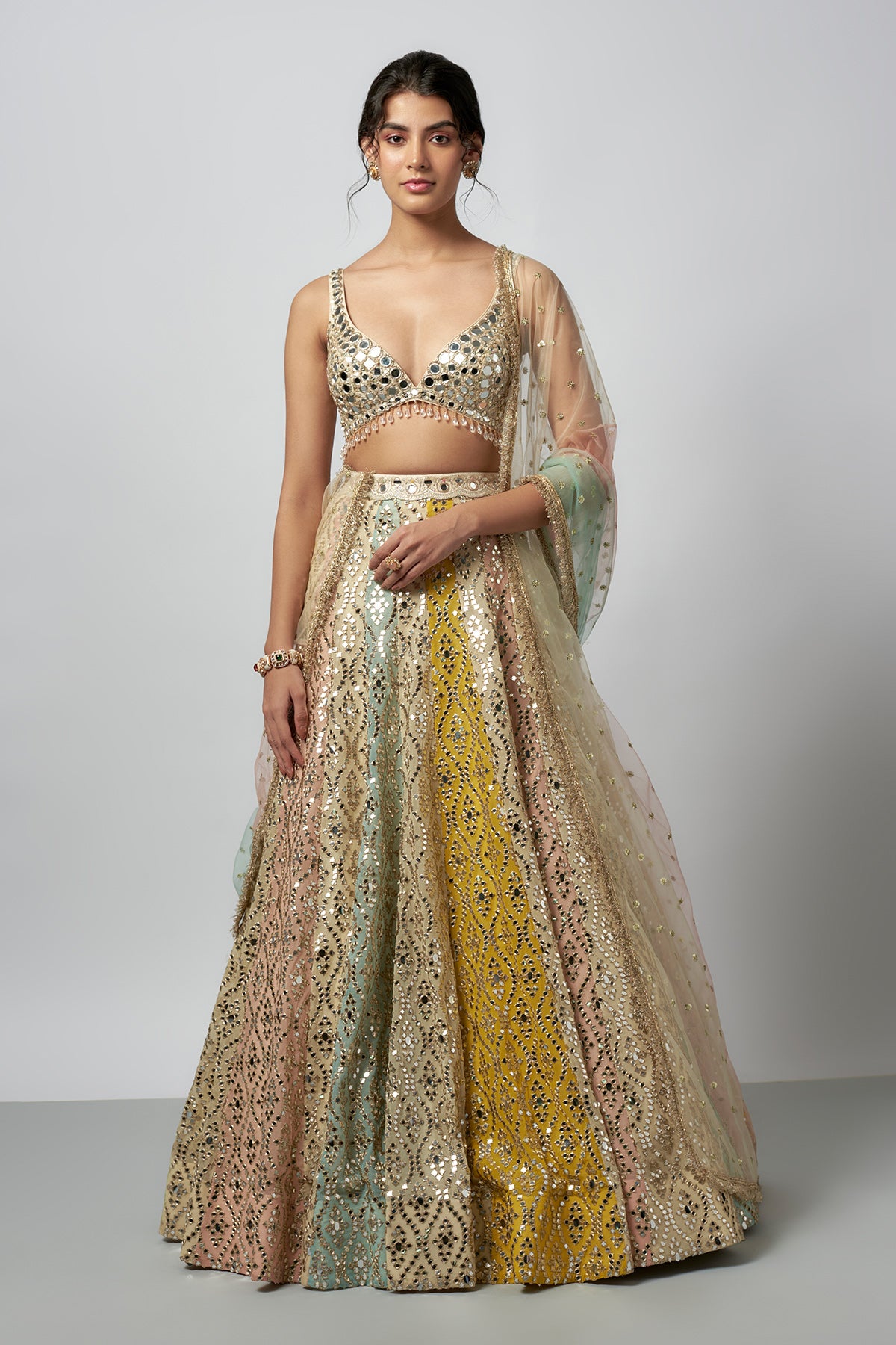 Mrunal Thakur in Ranjeeta Lehenga set