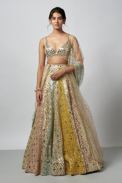 Mrunal Thakur in Ranjeeta Lehenga set