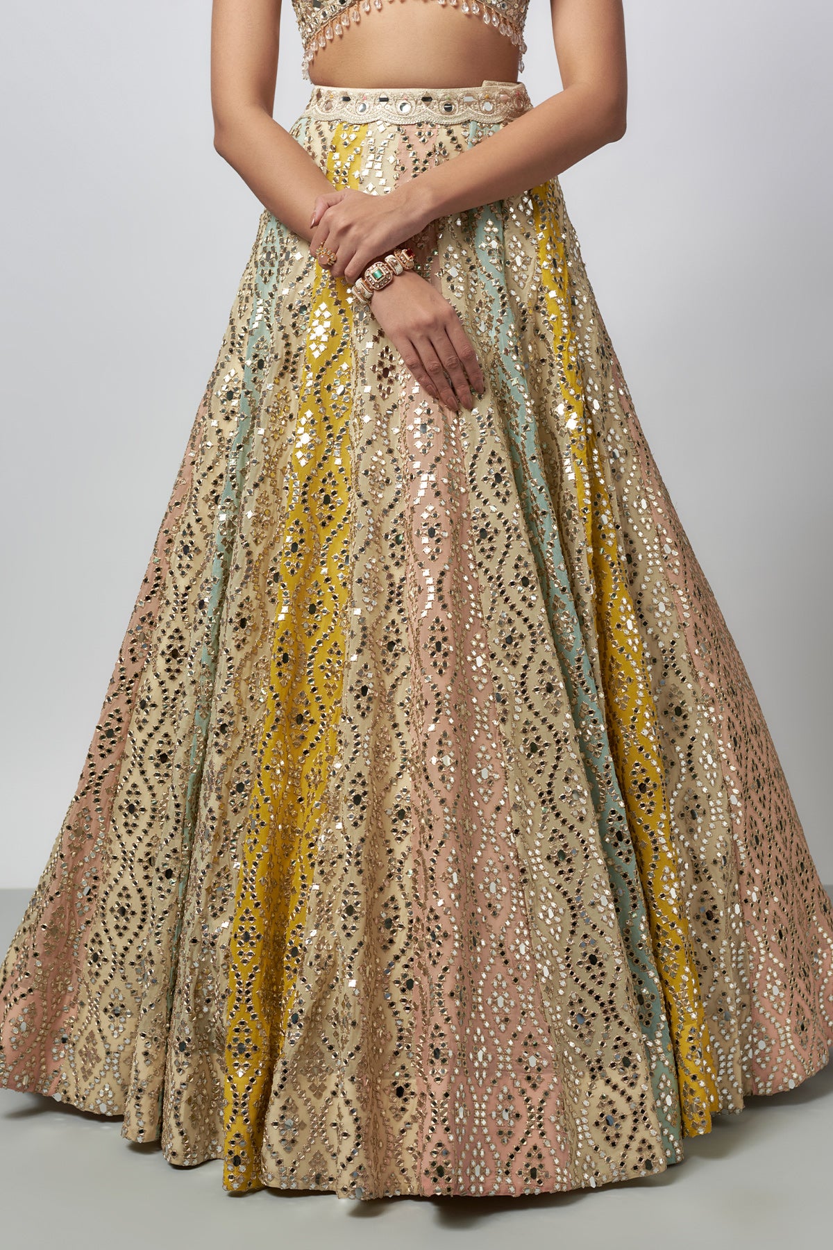 Mrunal Thakur in Ranjeeta Lehenga set