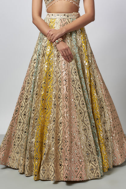 Mrunal Thakur in Ranjeeta Lehenga set