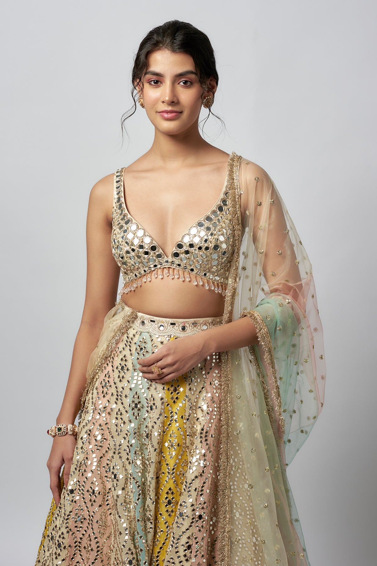 Mrunal Thakur in Ranjeeta Lehenga set