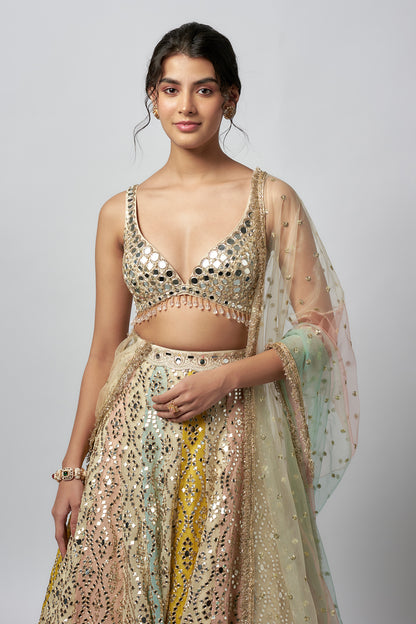 Mrunal Thakur in Ranjeeta Lehenga set