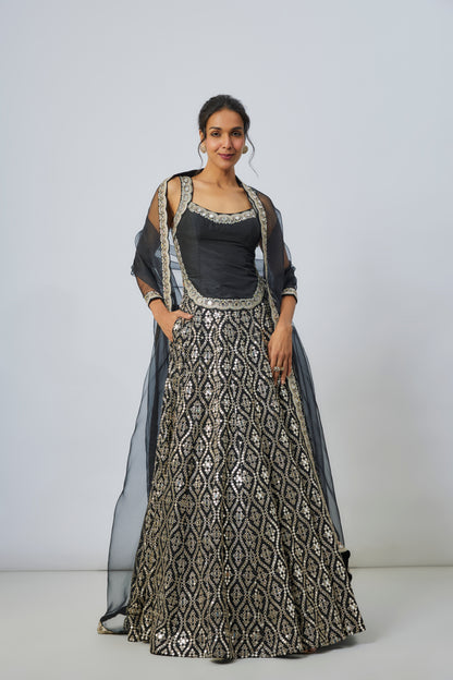 Vidhi Yadav in Roshni Lehenga Set