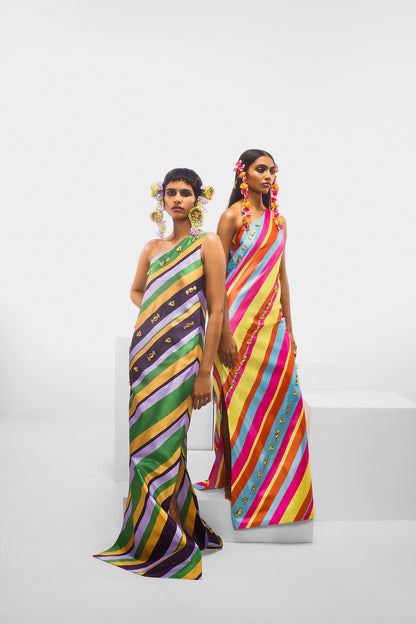 The Tutti Fruity Candy Stripe Dress