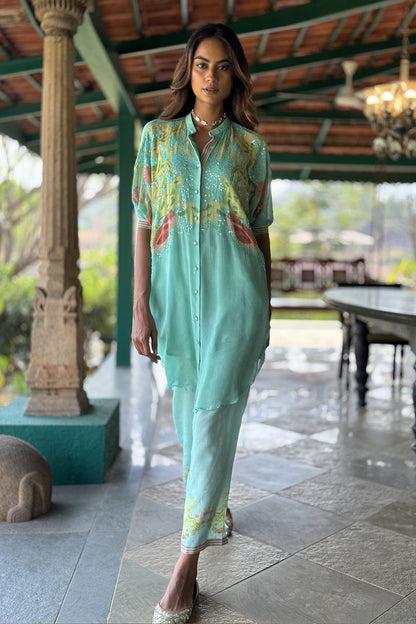 Aqua Co-Ord Set