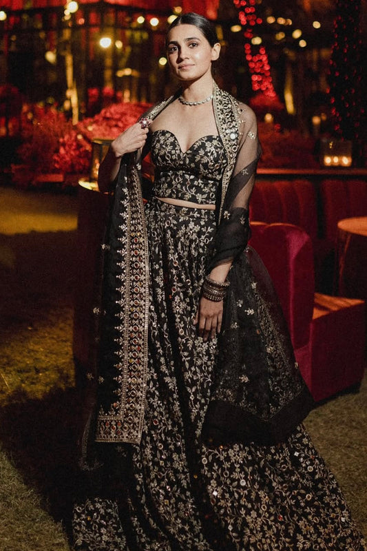 Vedika Pinto in Harshini Lehenga Set