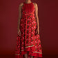 Red Rain Lily Kurta Dress