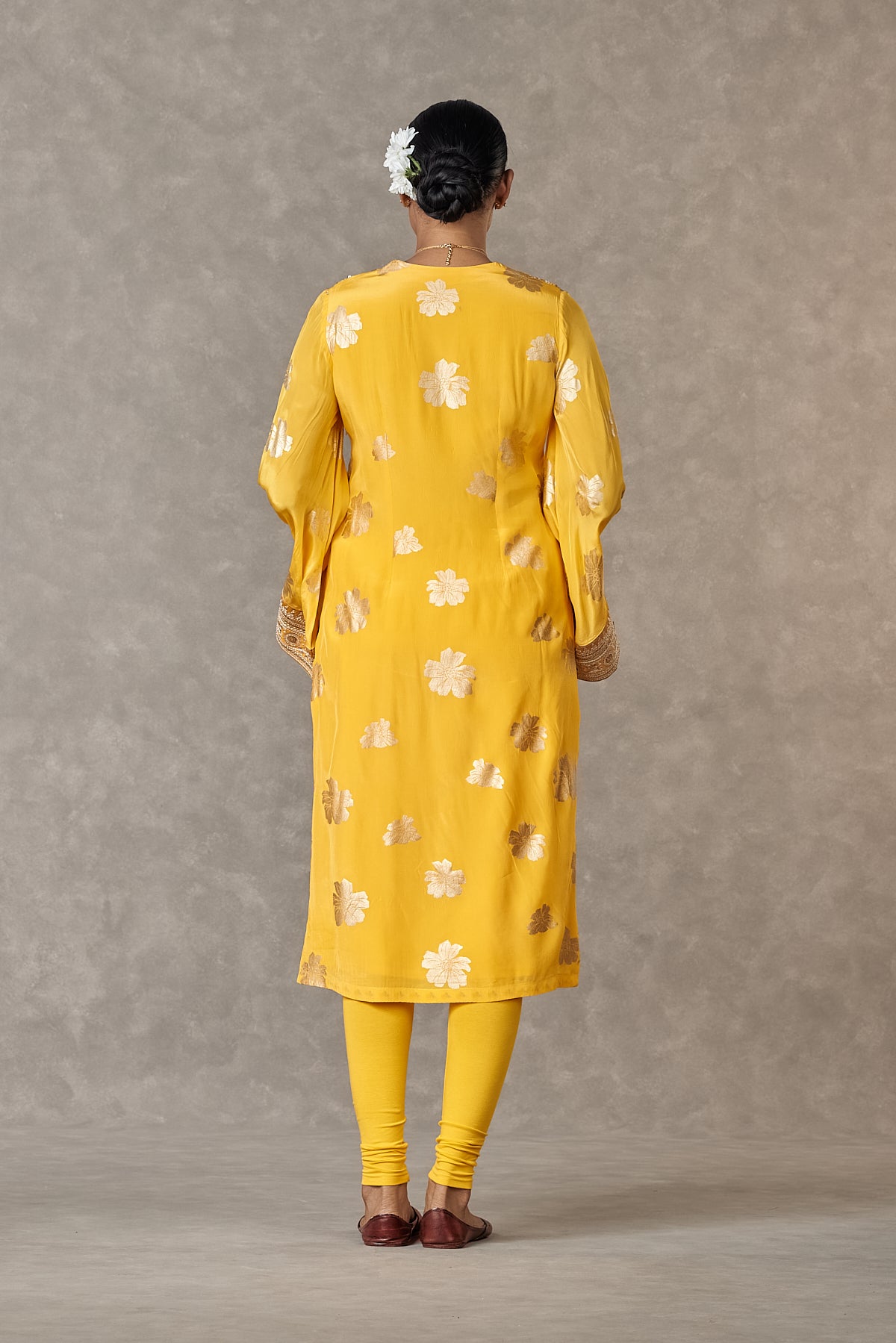 Yellow Parijat Kurta