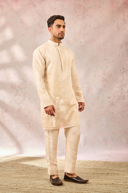 IVORY SPADE BLOSSOM KURTA