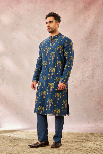 INDIGO WILDSCAPE MENSWEAR KURTA