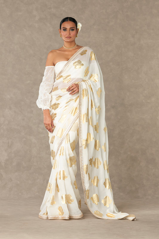 Ivory 'Gulaab' Saree