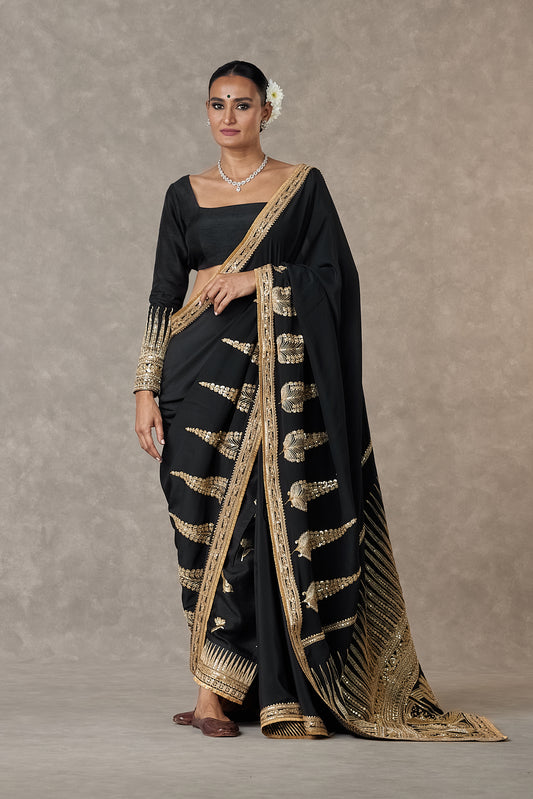 Black 'Son-Patti' Saree