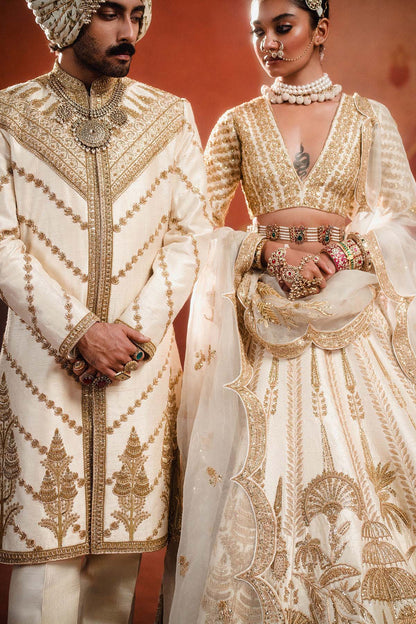 Malai Barfi Lehenga Set