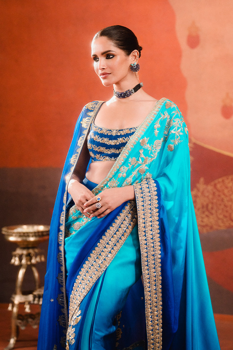 The Saanjh Stitched Saree