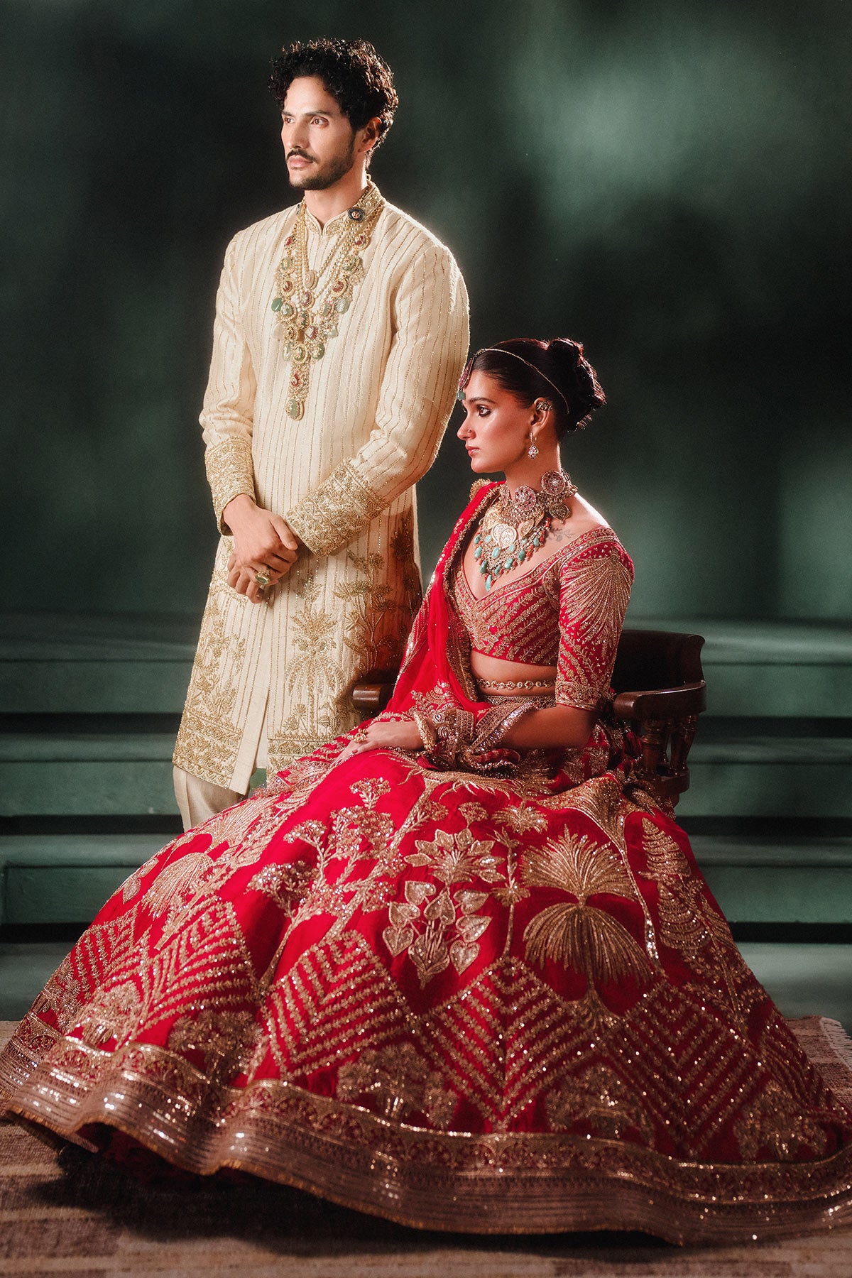 THE MALAI CHAMCHAM SHERVANI SET