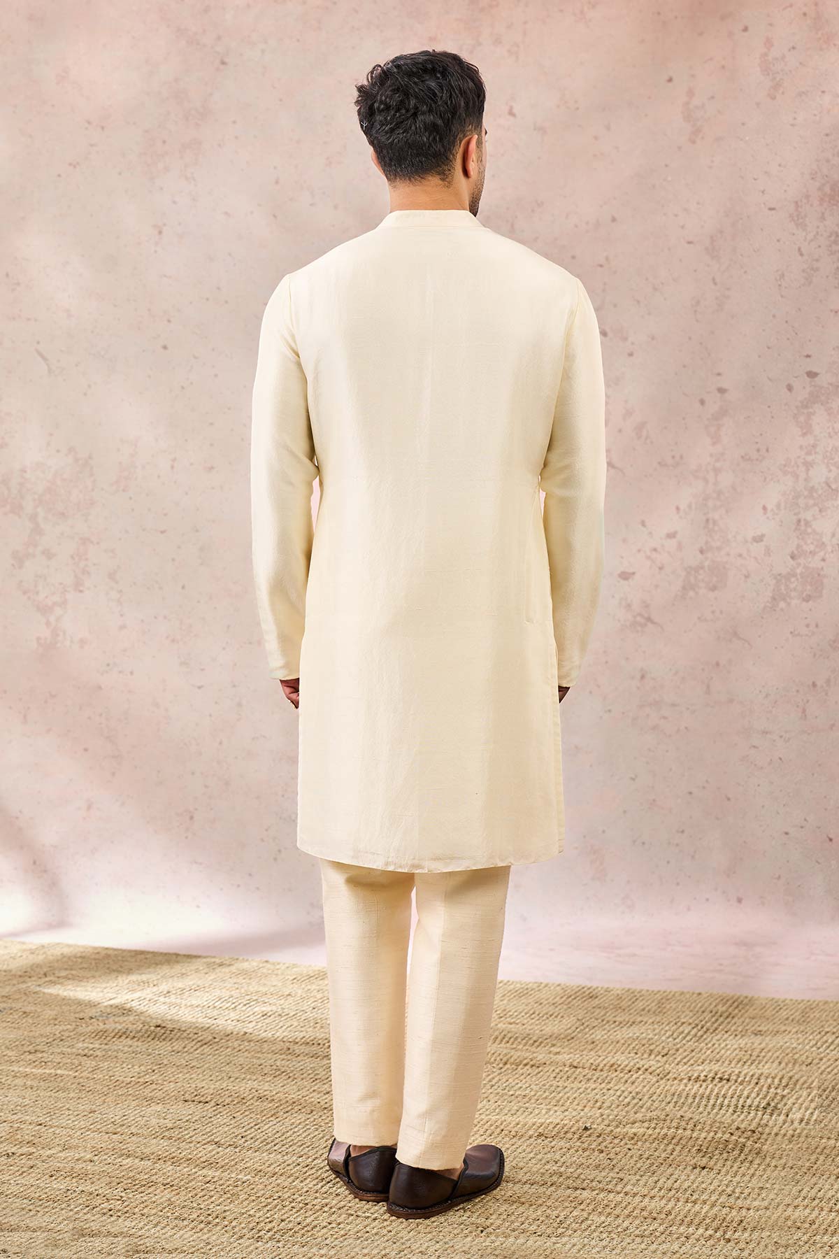 IVORY BAGH E BAHAR SHERWANI SET