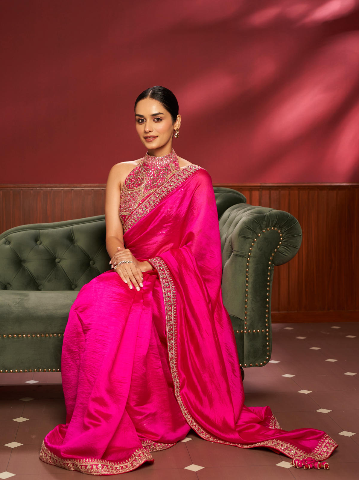 Classic Embroidered Saree Set