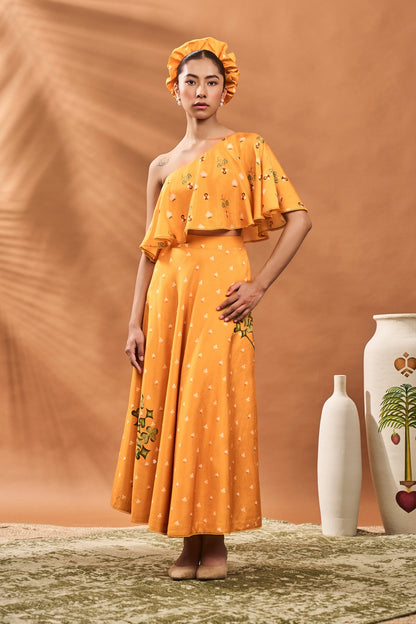 YELLOW SPADE BLOSSOM FUSION SET