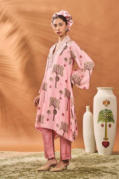 PINK WILDSCAPE TUNIC SET