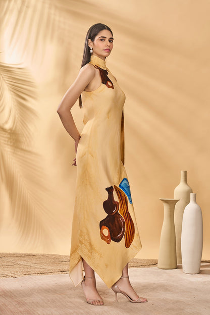 Earthern Echos Halter Dress