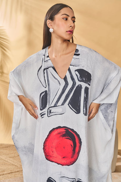 White Noise Kaftan