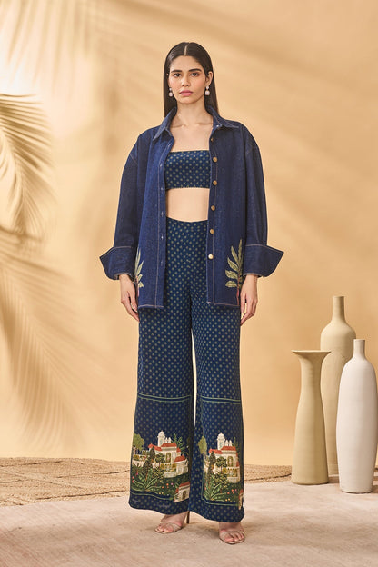 Midnight Holiday Home Shirt Trouser Set
