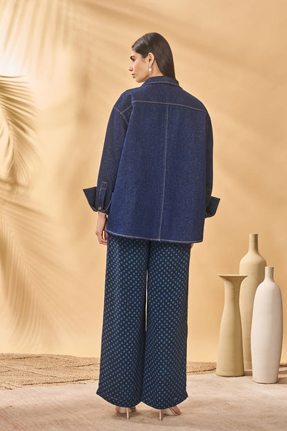 Midnight Holiday Home Shirt Trouser Set