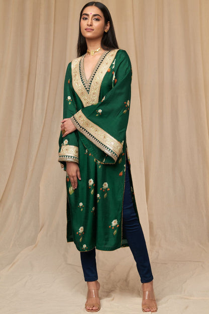 Bottle Green Buttercup Kurta