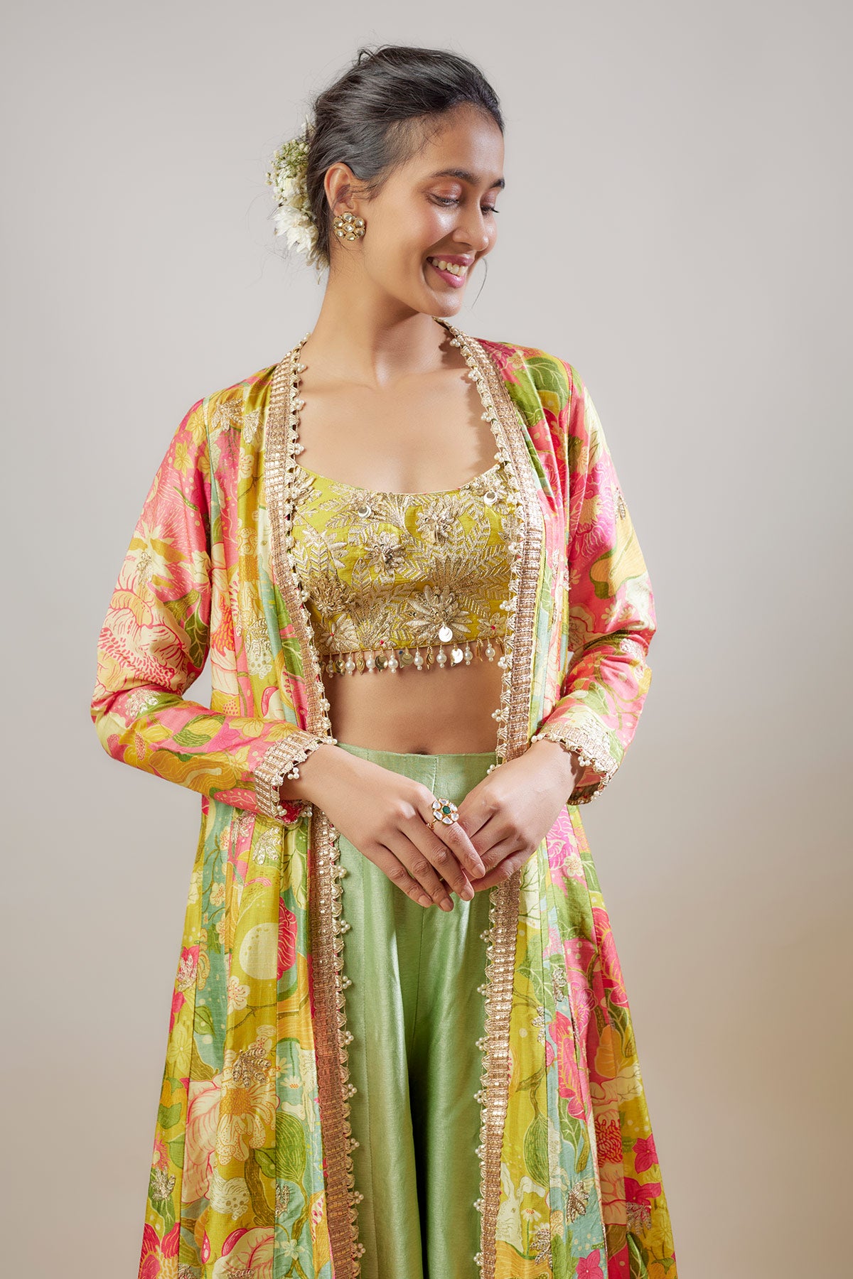 Parul Jacket Pant Set