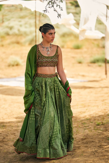 Bandhani Lehenga Set