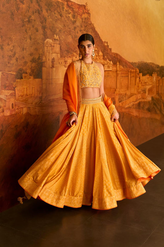 Kasundi Lehenga Set