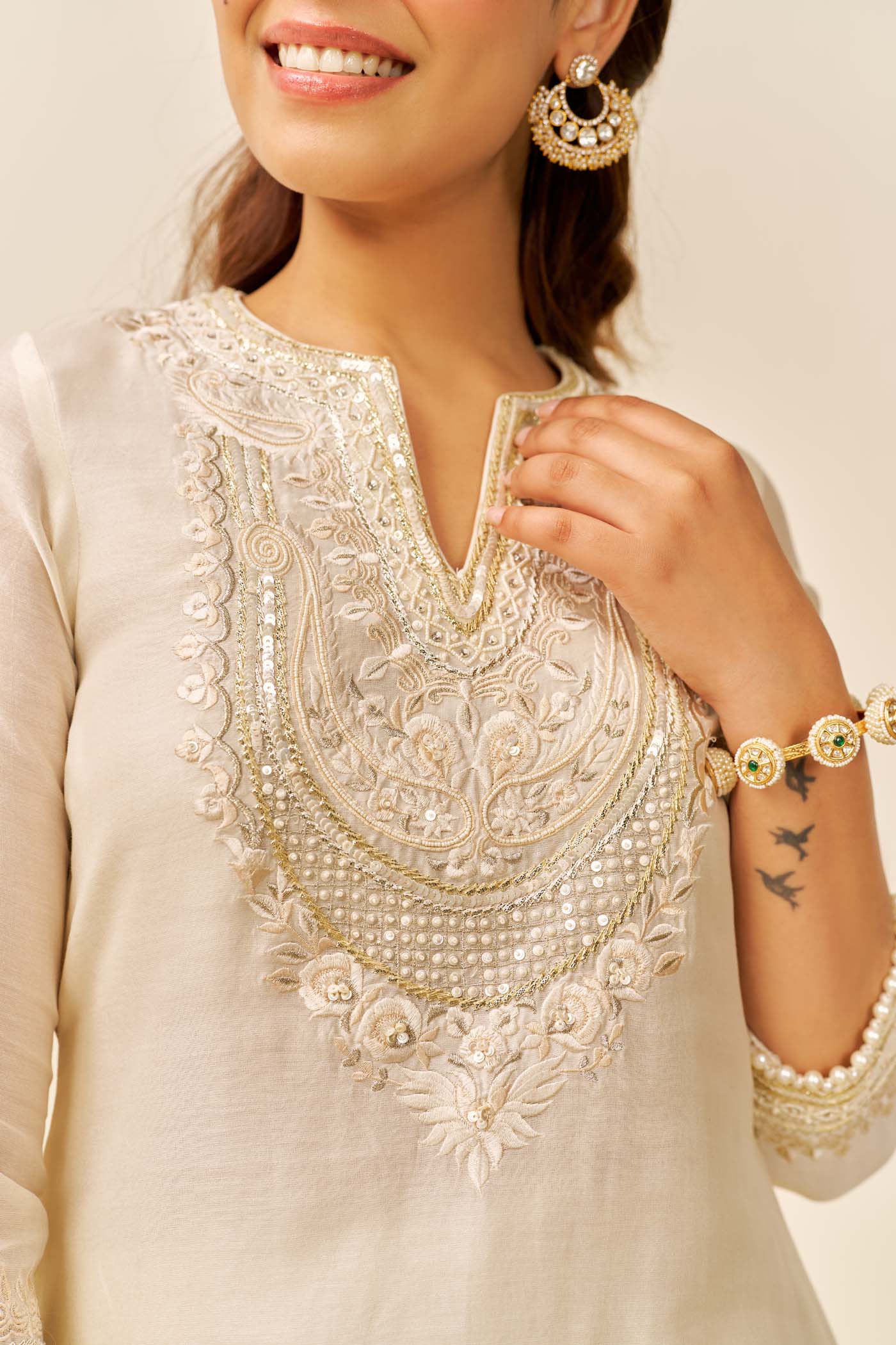 SARA - SHORT KURTA WITH  SALWAR