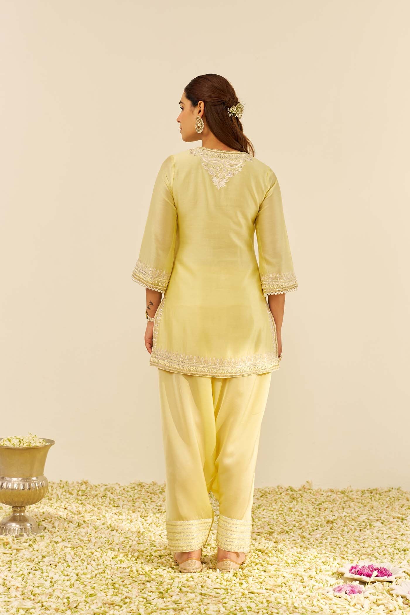 SARA - SHORT KURTA WITH  SALWAR