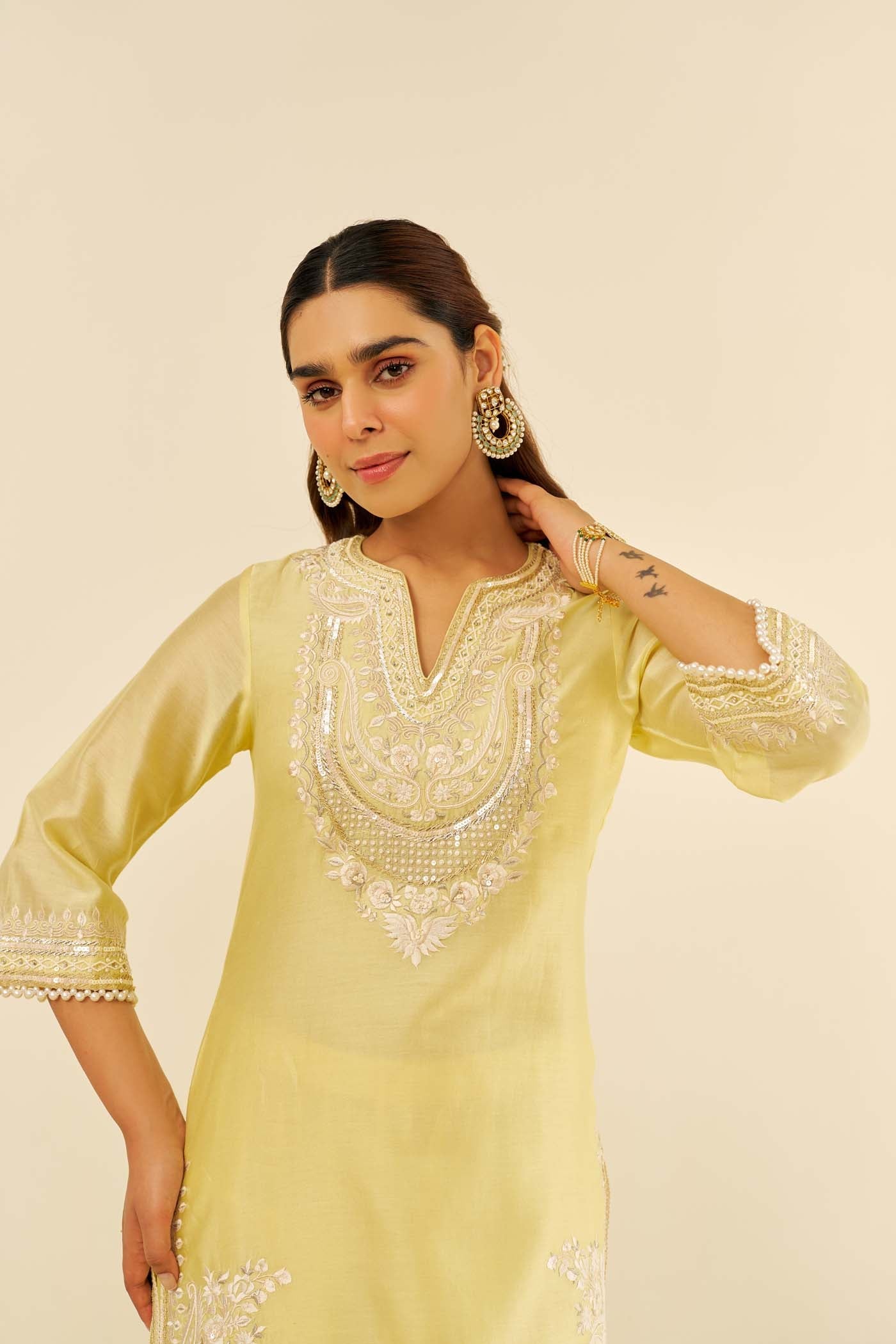 SARA - SHORT KURTA WITH  SALWAR