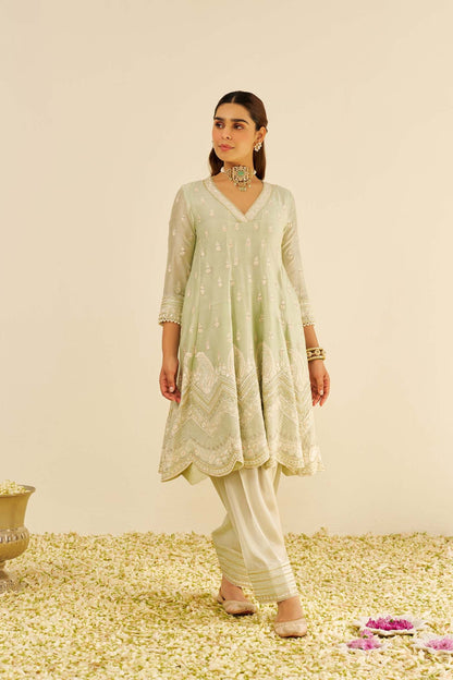 MEERAM - SHORT ANARKALI WITH SALWAR