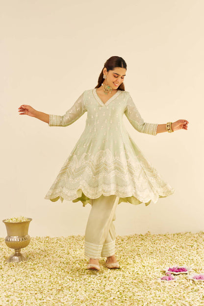 MEERAM - SHORT ANARKALI WITH SALWAR