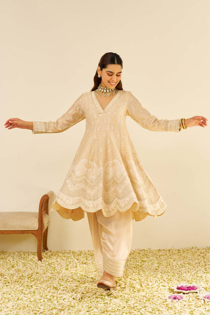 MEERAM - SHORT ANARKALI WITH SALWAR