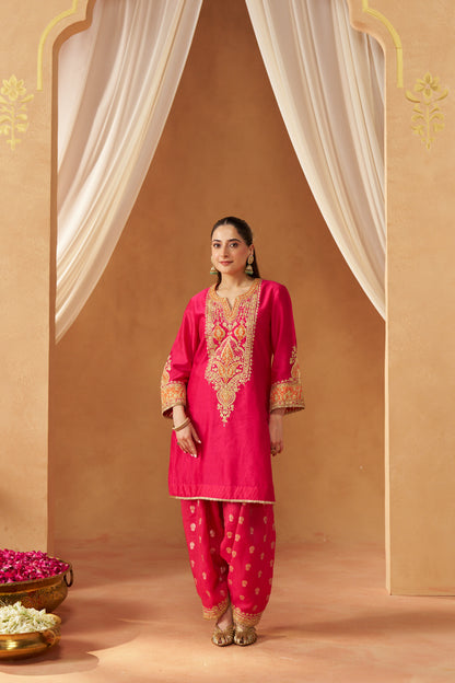Adeela - Hot Pink Kurta with Salwar