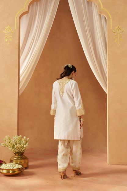 Adeela - Daisy Ivory Kurta with Salwar