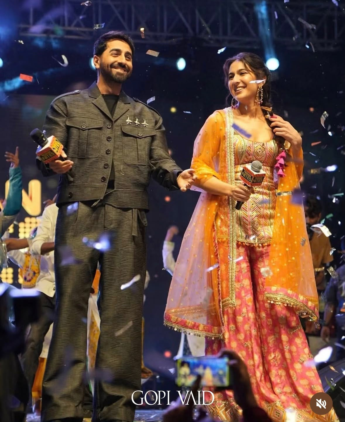 Sara Ali Khan in Tehzib Sharara Set