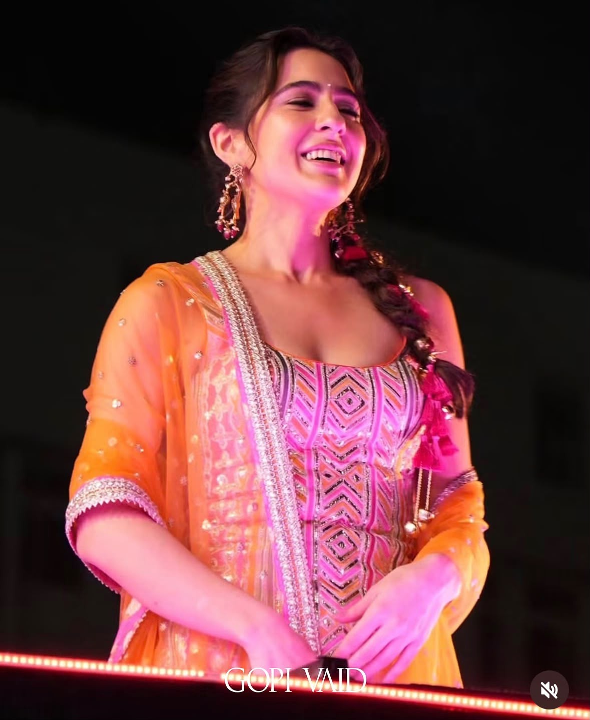 Sara Ali Khan in Tehzib Sharara Set