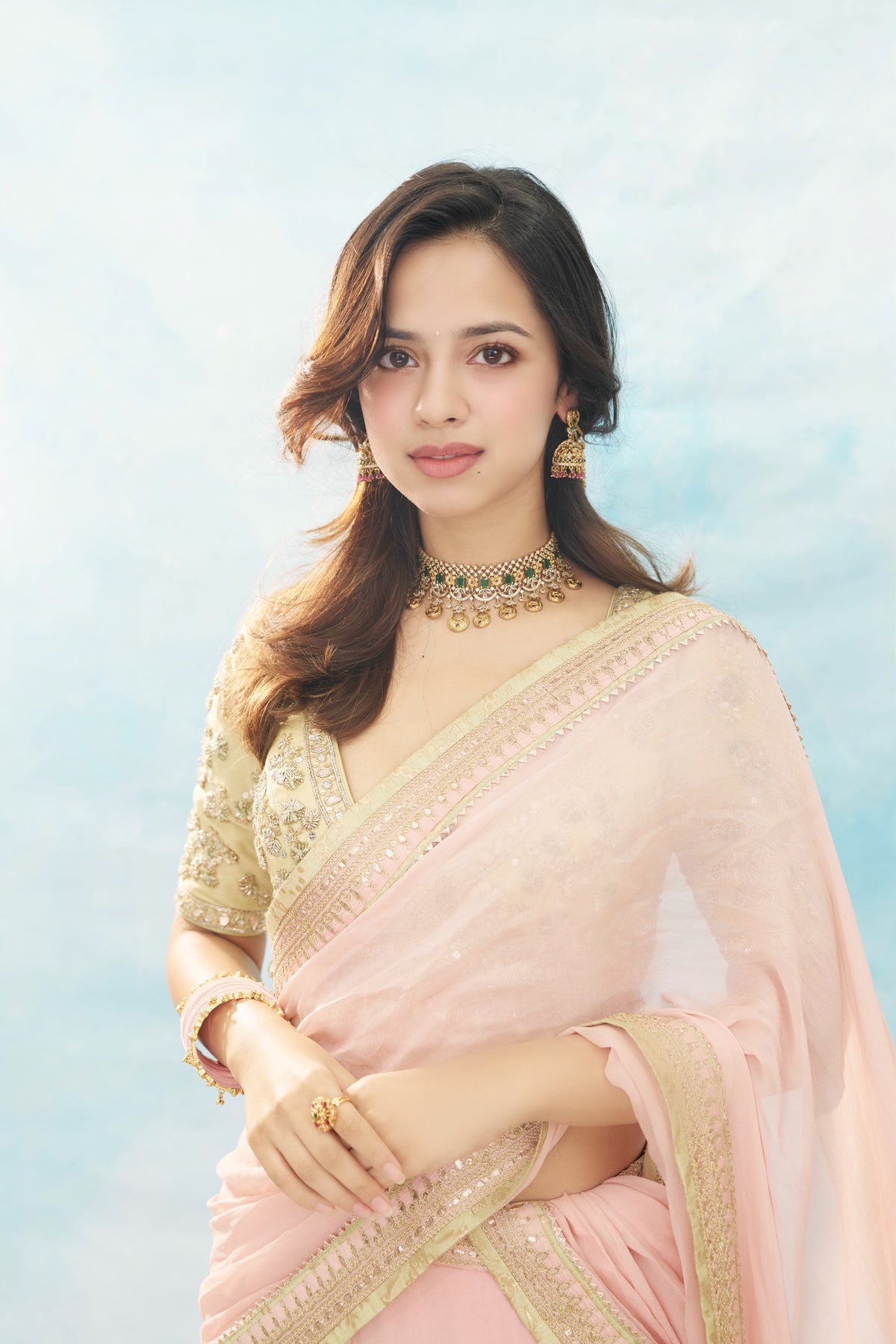 Nitanshi Goel in Iraaya Saree Set