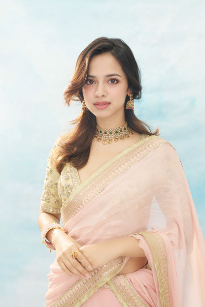 Nitanshi Goel in Iraaya Saree Set