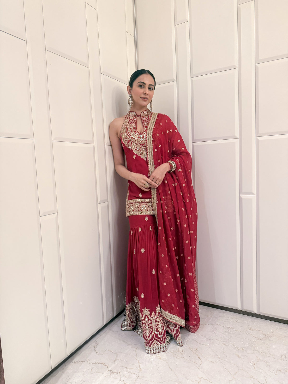 Rakulpreet Singh in Zareen Sharara Set