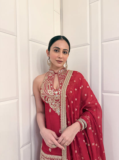 Rakulpreet Singh in Zareen Sharara Set
